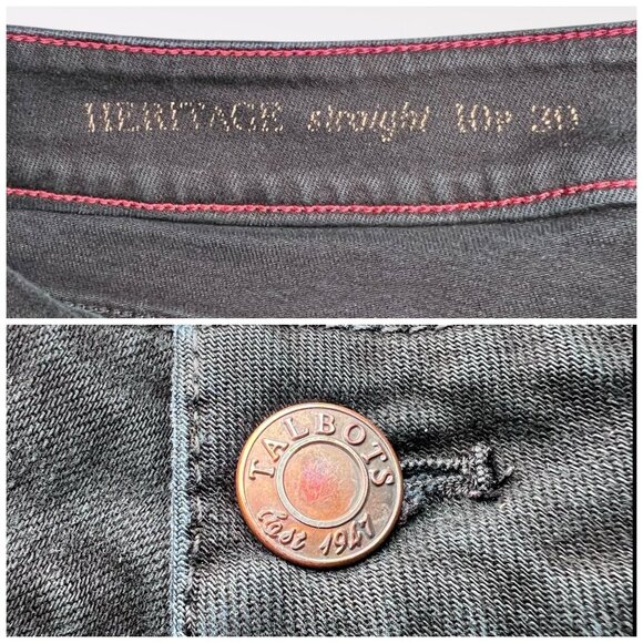 Talbots Heritage Navy Straight Leg Jeans Mid Rise Stretch 10 Petite - Picture 3 of 8